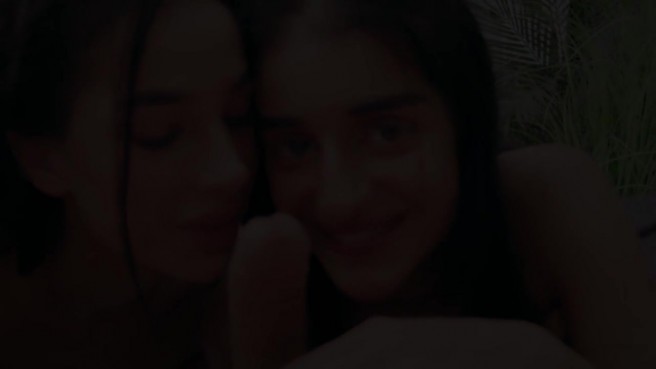 Тщательный тройничок с приёмными сестрёнками